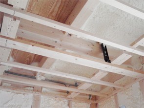 バルコニー下への吹き付け