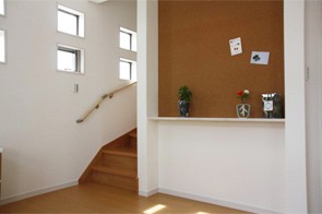 コルクボード リビング階段