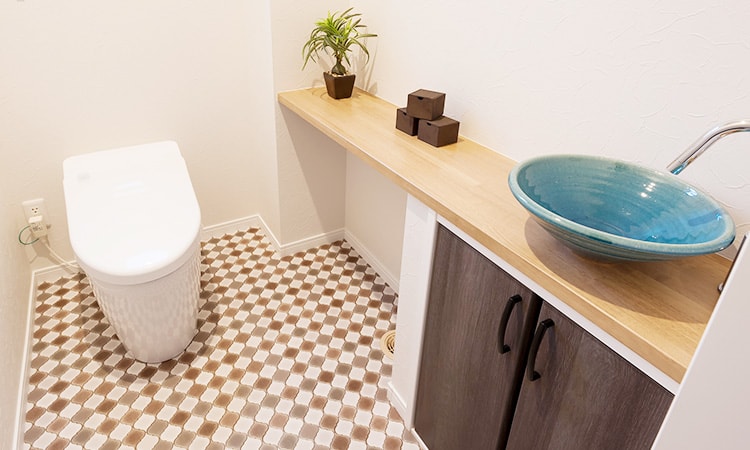 リノベーションしたトイレ