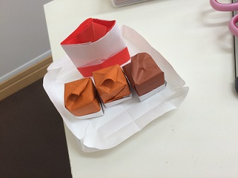 折り紙　ケーキ